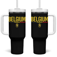 Belgium Belgian Flag Tumbler With Handle Belgian Lion Coat of Arms Belgie Souvenir