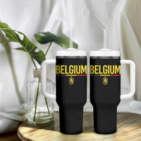 Belgium Belgian Flag Tumbler With Handle Belgian Lion Coat of Arms Belgie Souvenir