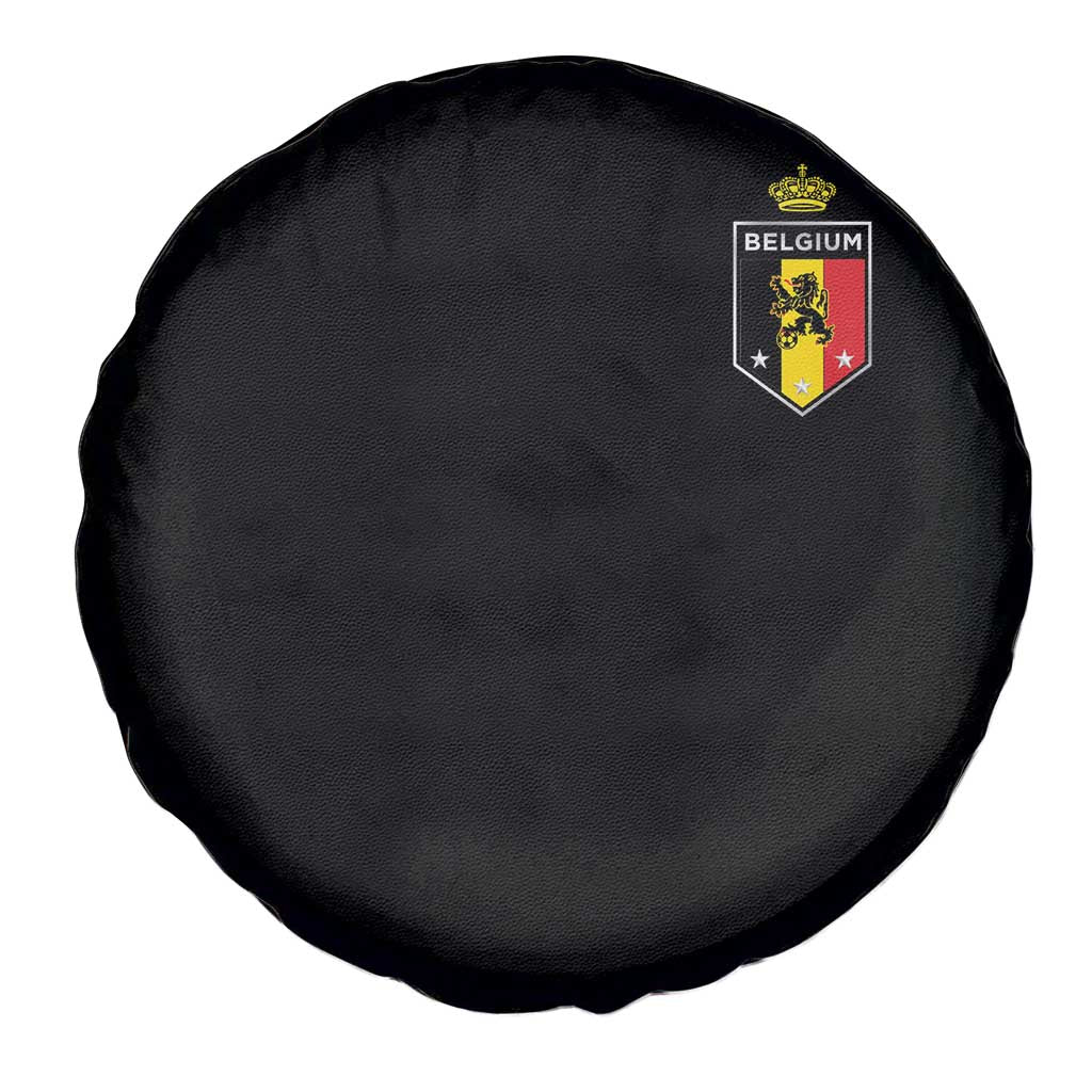 Belgium Football Crest Spare Tire Cover Vintage Belgian Lion Crown Belgian Heritage