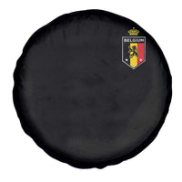 Belgium Football Crest Spare Tire Cover Vintage Belgian Lion Crown Belgian Heritage