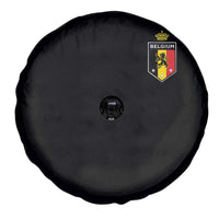 Belgium Football Crest Spare Tire Cover Vintage Belgian Lion Crown Belgian Heritage