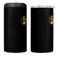 Belgium Football Crest 4 in 1 Can Cooler Tumbler Vintage Belgian Lion Crown Belgian Heritage