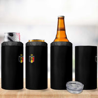 Belgium Football Crest 4 in 1 Can Cooler Tumbler Vintage Belgian Lion Crown Belgian Heritage