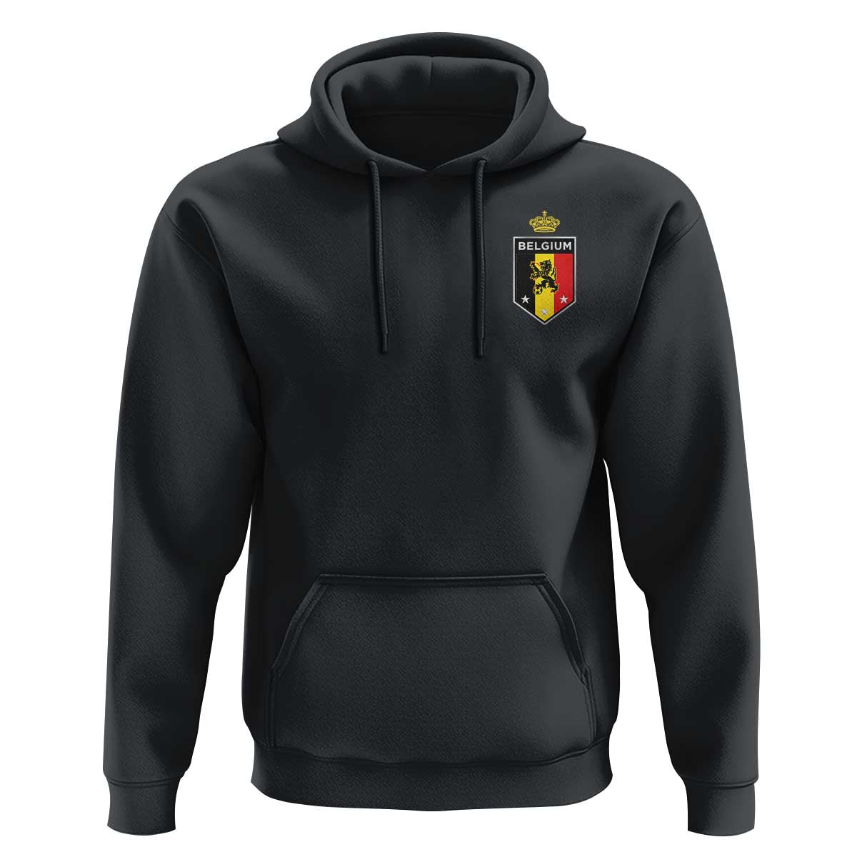 Belgium Football Crest Hoodie Vintage Belgian Lion Crown Belgian Heritage