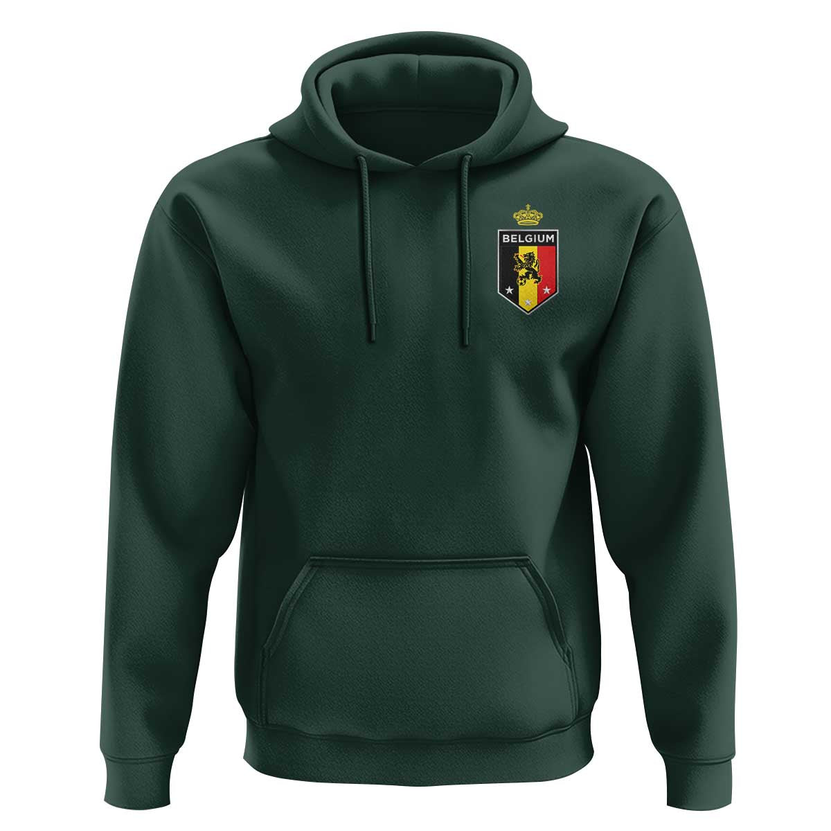 Belgium Football Crest Hoodie Vintage Belgian Lion Crown Belgian Heritage