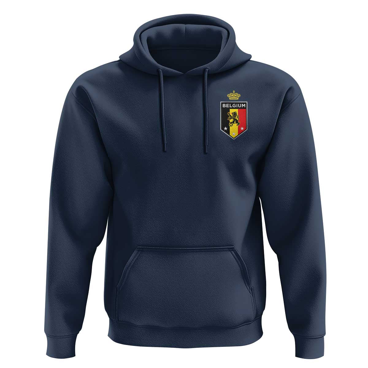 Belgium Football Crest Hoodie Vintage Belgian Lion Crown Belgian Heritage