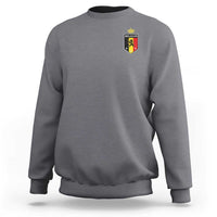 Belgium Football Crest Sweatshirt Vintage Belgian Lion Crown Belgian Heritage