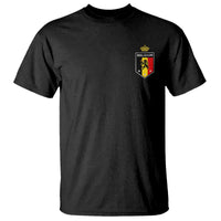 Belgium Football Crest T Shirt Vintage Belgian Lion Crown Belgian Heritage