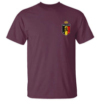Belgium Football Crest T Shirt Vintage Belgian Lion Crown Belgian Heritage