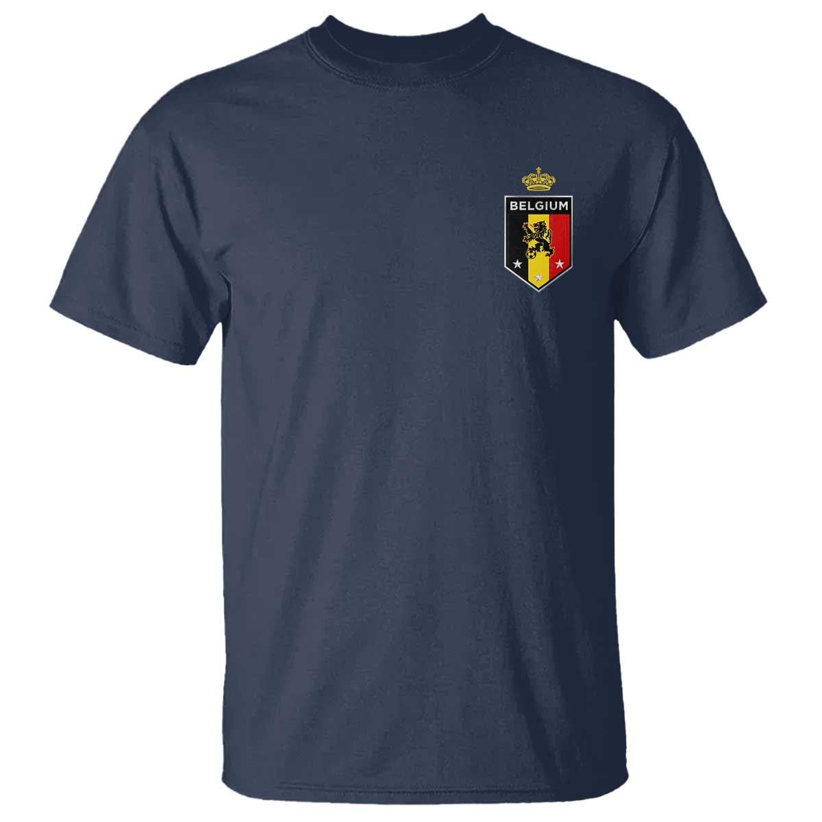Belgium Football Crest T Shirt Vintage Belgian Lion Crown Belgian Heritage