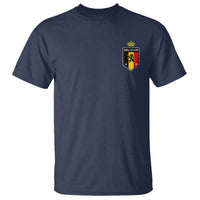 Belgium Football Crest T Shirt Vintage Belgian Lion Crown Belgian Heritage
