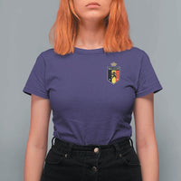 Belgium Football Crest T Shirt For Women Vintage Belgian Lion Crown Belgian Heritage