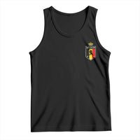 Belgium Football Crest Tank Top Vintage Belgian Lion Crown Belgian Heritage