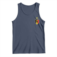 Belgium Football Crest Tank Top Vintage Belgian Lion Crown Belgian Heritage