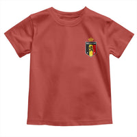 Belgium Football Crest Toddler T Shirt Vintage Belgian Lion Crown Belgian Heritage