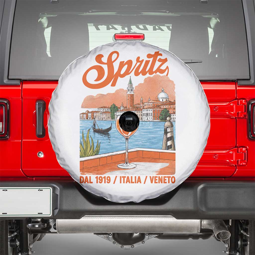 Spritz Veneto Spare Tire Cover Italia Vintage Orange Wine Cocktail Dal 1919