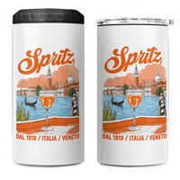Spritz Veneto 4 in 1 Can Cooler Tumbler Italia Vintage Orange Wine Cocktail Dal 1919
