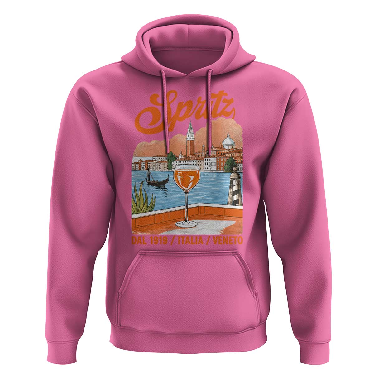 Spritz Veneto Hoodie Italia Vintage Orange Wine Cocktail Dal 1919