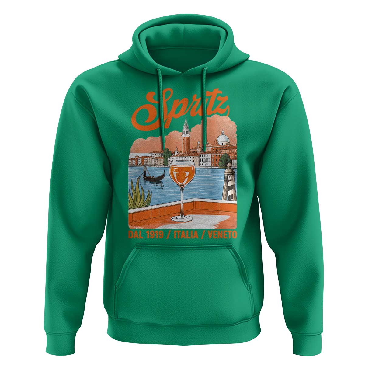 Spritz Veneto Hoodie Italia Vintage Orange Wine Cocktail Dal 1919