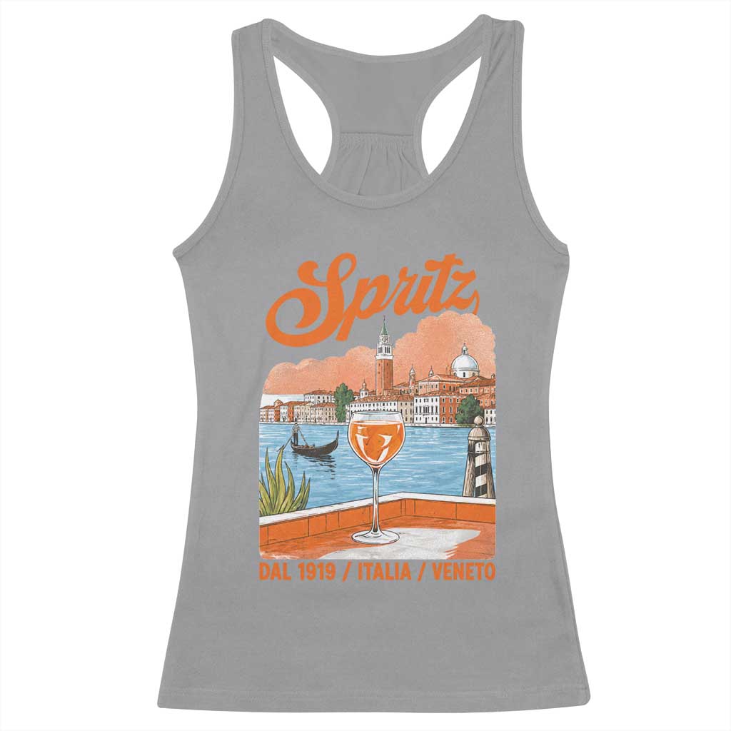 Spritz Veneto Racerback Tank Top Italia Vintage Orange Wine Cocktail Dal 1919