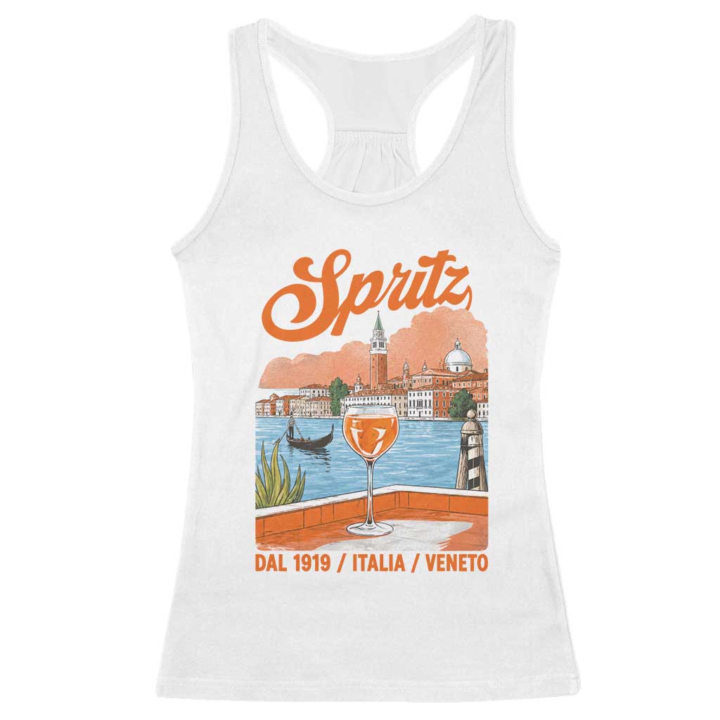 Spritz Veneto Racerback Tank Top Italia Vintage Orange Wine Cocktail Dal 1919