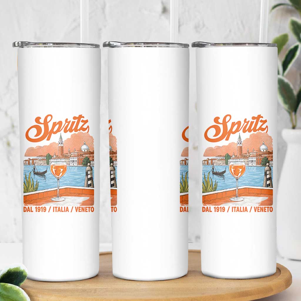 Spritz Veneto Skinny Tumbler Italia Vintage Orange Wine Cocktail Dal 1919