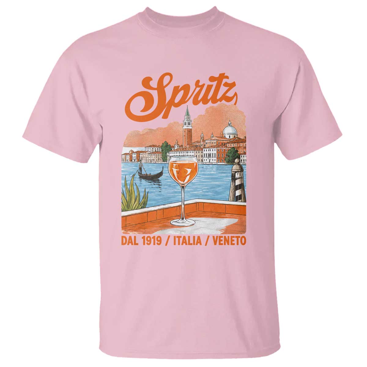 Spritz Veneto T Shirt Italia Vintage Orange Wine Cocktail Dal 1919