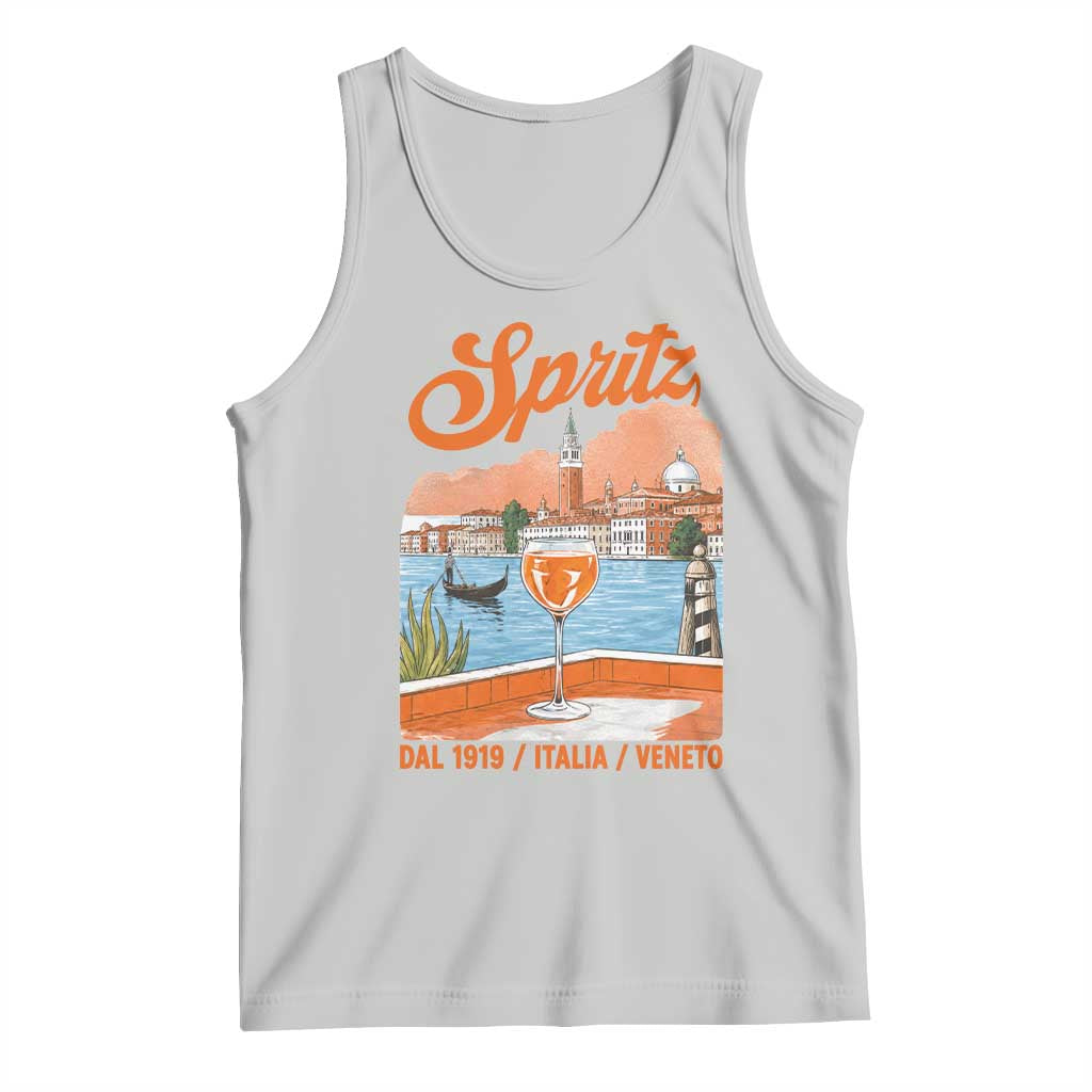 Spritz Veneto Tank Top Italia Vintage Orange Wine Cocktail Dal 1919