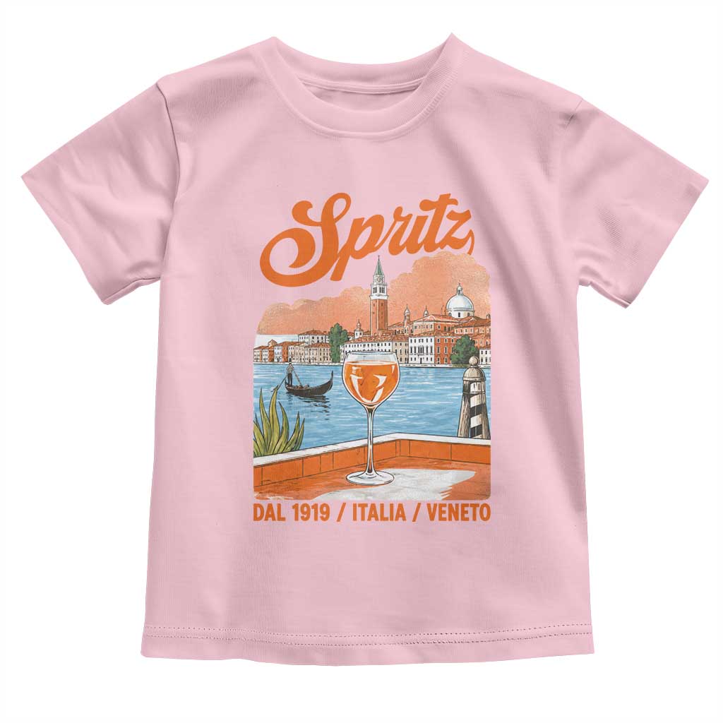 Spritz Veneto Toddler T Shirt Italia Vintage Orange Wine Cocktail Dal 1919
