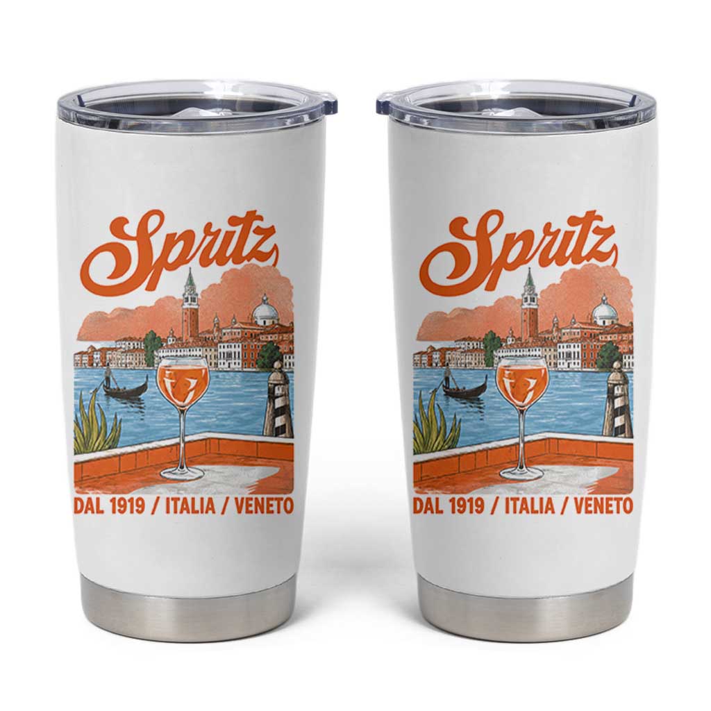 Spritz Veneto Tumbler Cup Italia Vintage Orange Wine Cocktail Dal 1919