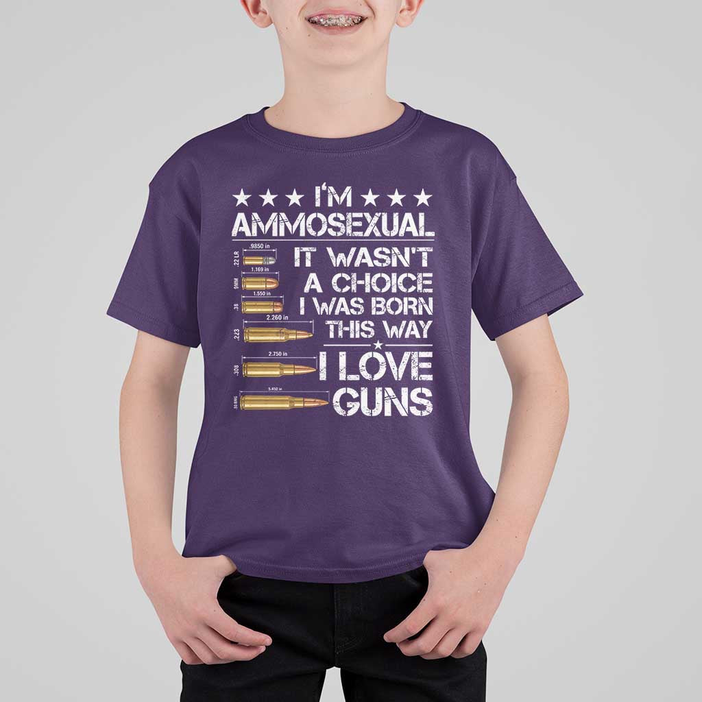 I'm Ammosexual It Wasn't A Choice 2nd Amendment Gun Lovers T Shirt For Kid