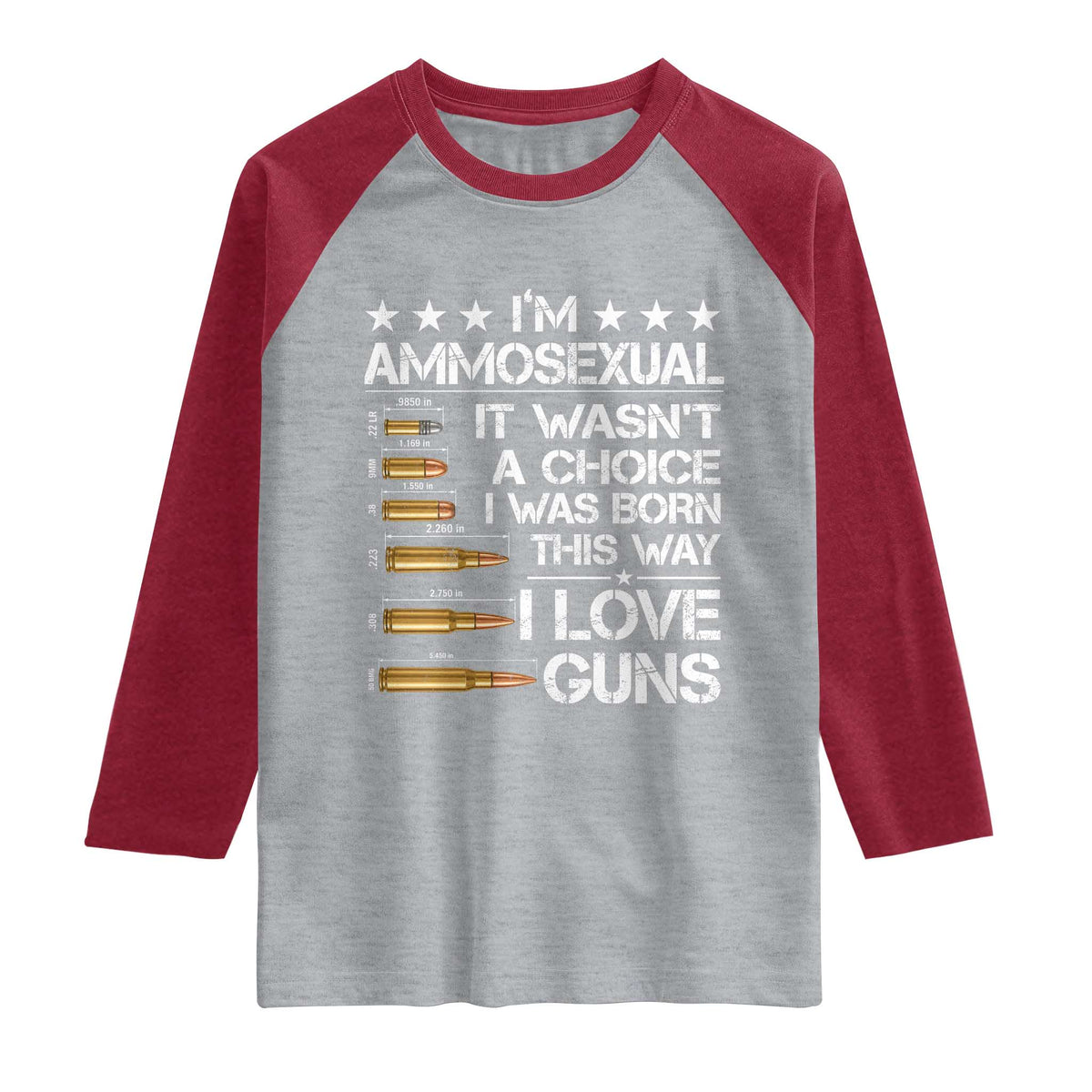 I'm Ammosexual It Wasn't A Choice 2nd Amendment Gun Lovers Raglan Shirt