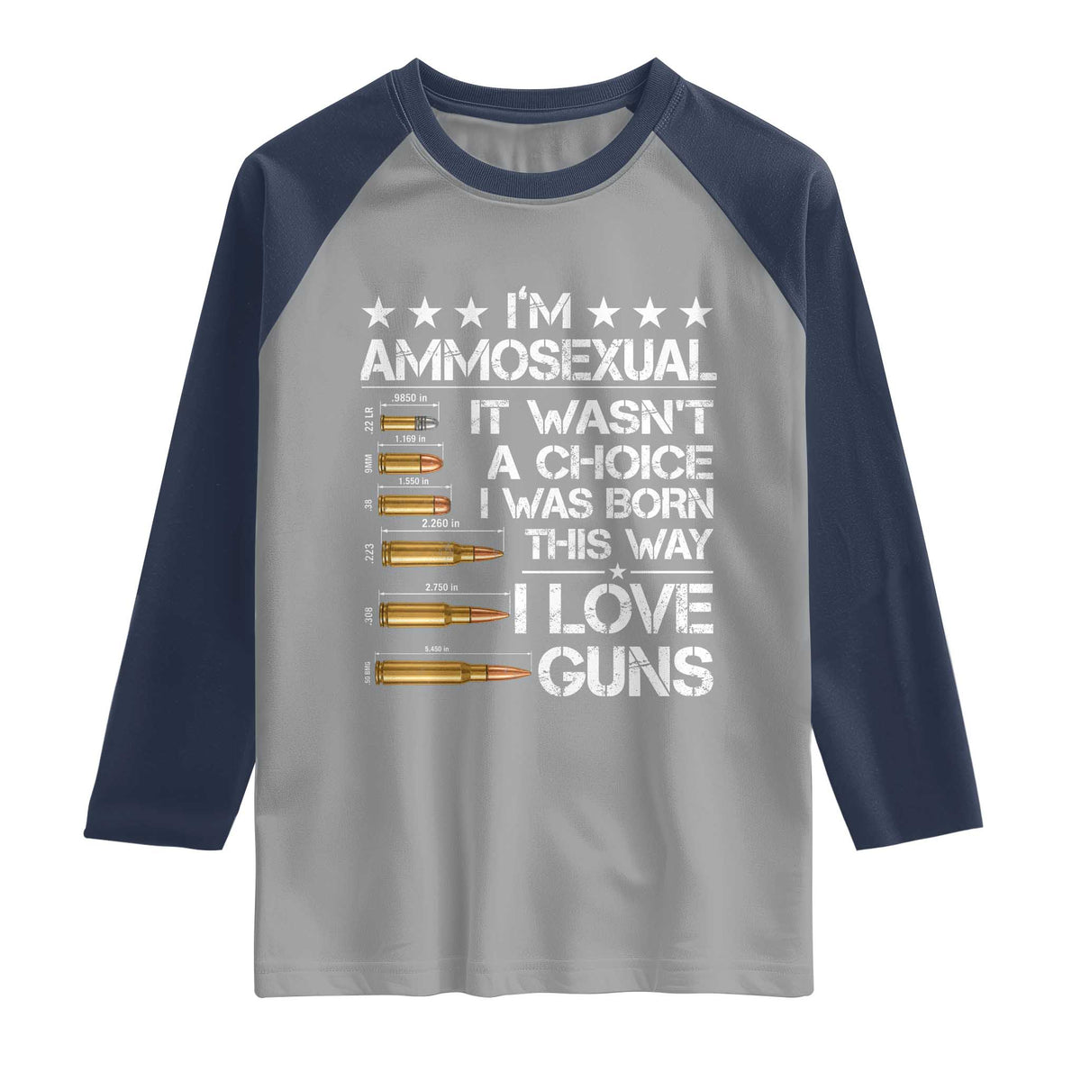 I'm Ammosexual It Wasn't A Choice 2nd Amendment Gun Lovers Raglan Shirt