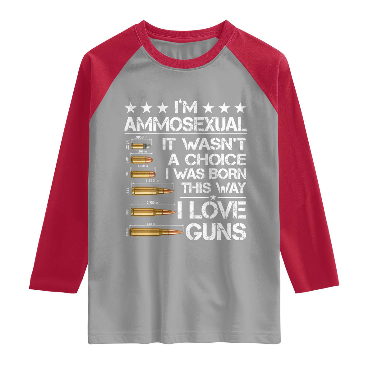 I'm Ammosexual It Wasn't A Choice 2nd Amendment Gun Lovers Raglan Shirt