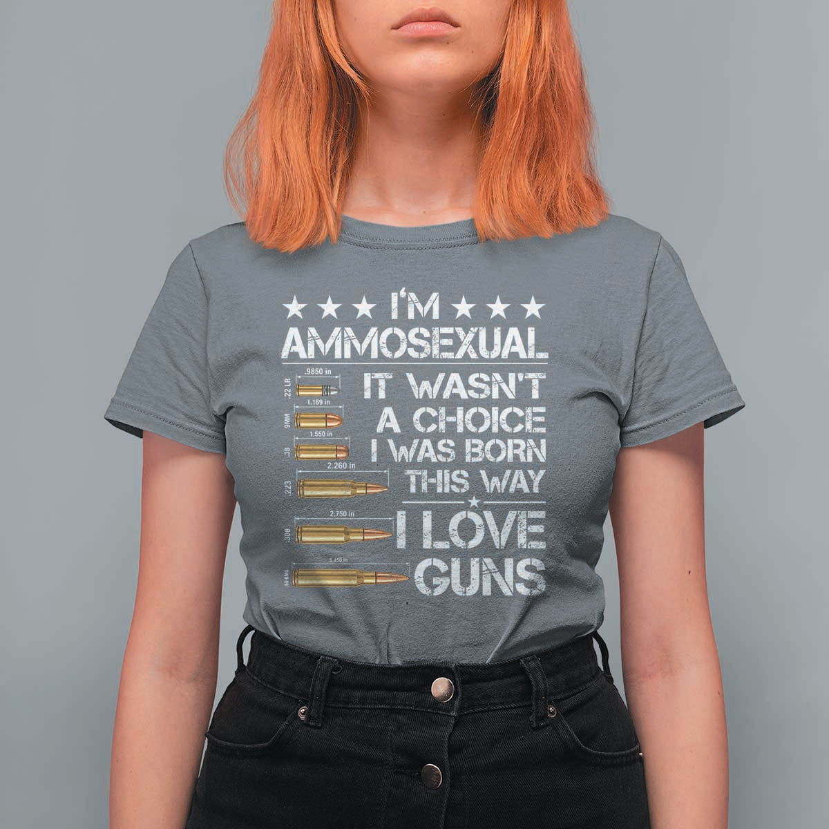 I'm Ammosexual It Wasn't A Choice 2nd Amendment Gun Lovers T Shirt For Women