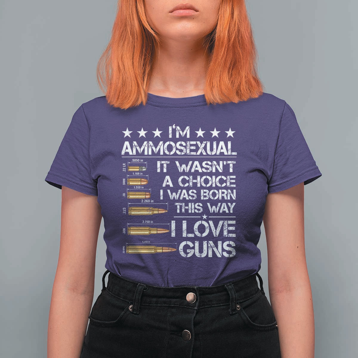 I'm Ammosexual It Wasn't A Choice 2nd Amendment Gun Lovers T Shirt For Women