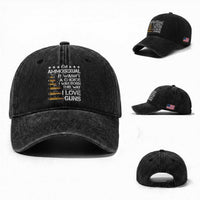 I'm Ammosexual It Wasn't A Choice 2nd Amendment Gun Lovers Washed Cotton Baseball Cap
