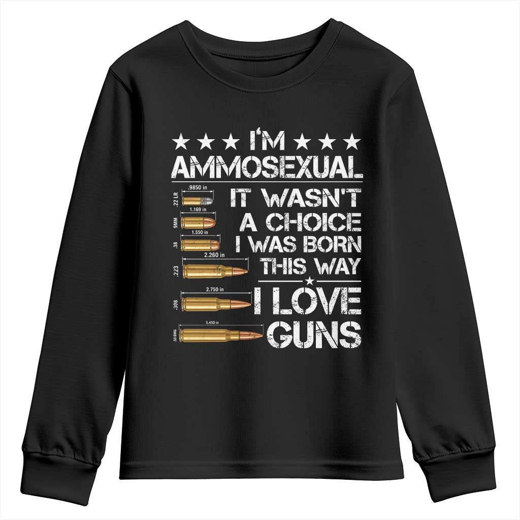 I'm Ammosexual It Wasn't A Choice 2nd Amendment Gun Lovers Youth Sweatshirt