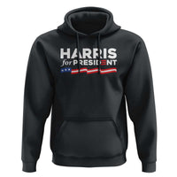 Harris For President Hoodie Election Campaign 2024 American Flag - Wonder Print Shop
