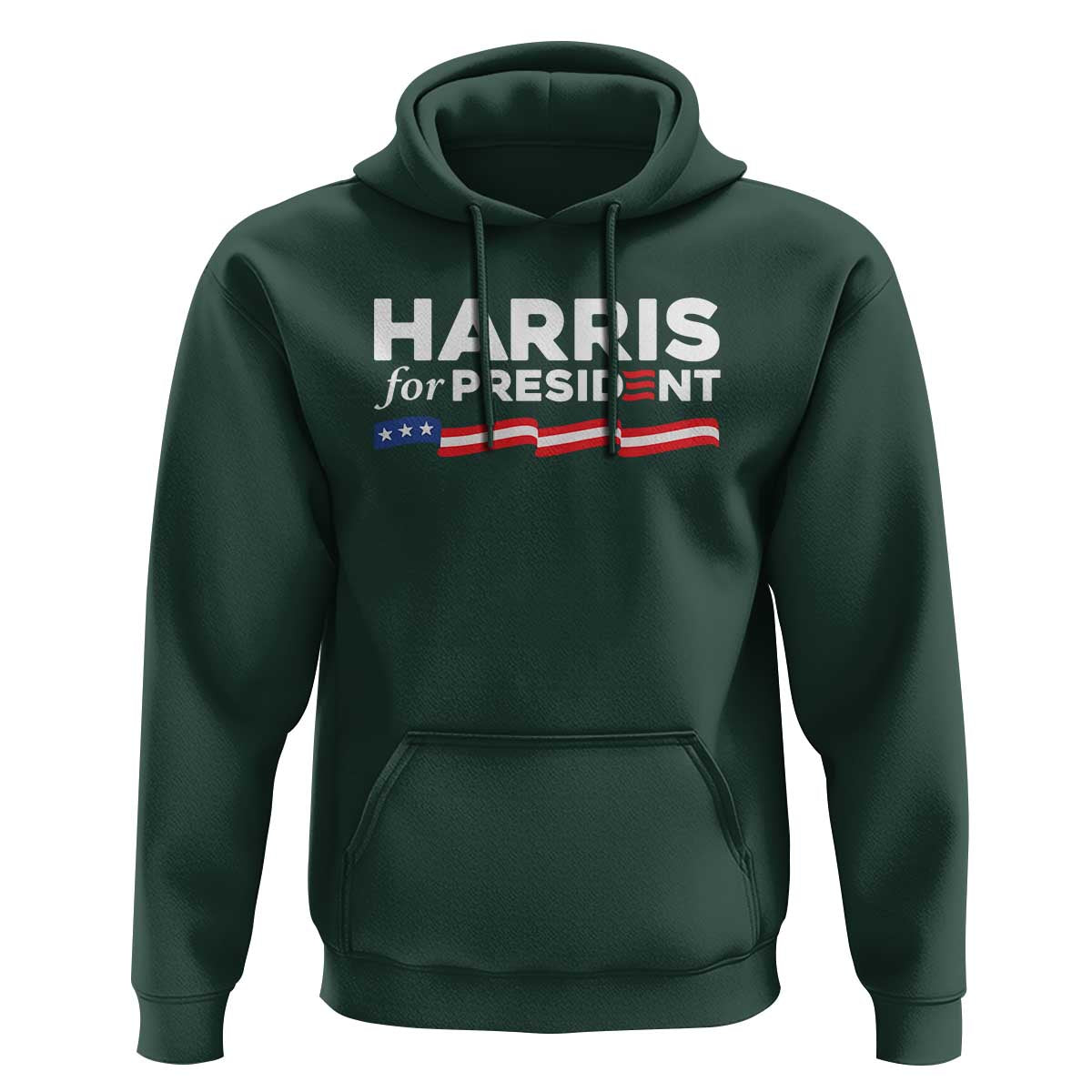 Harris For President Hoodie Election Campaign 2024 American Flag - Wonder Print Shop