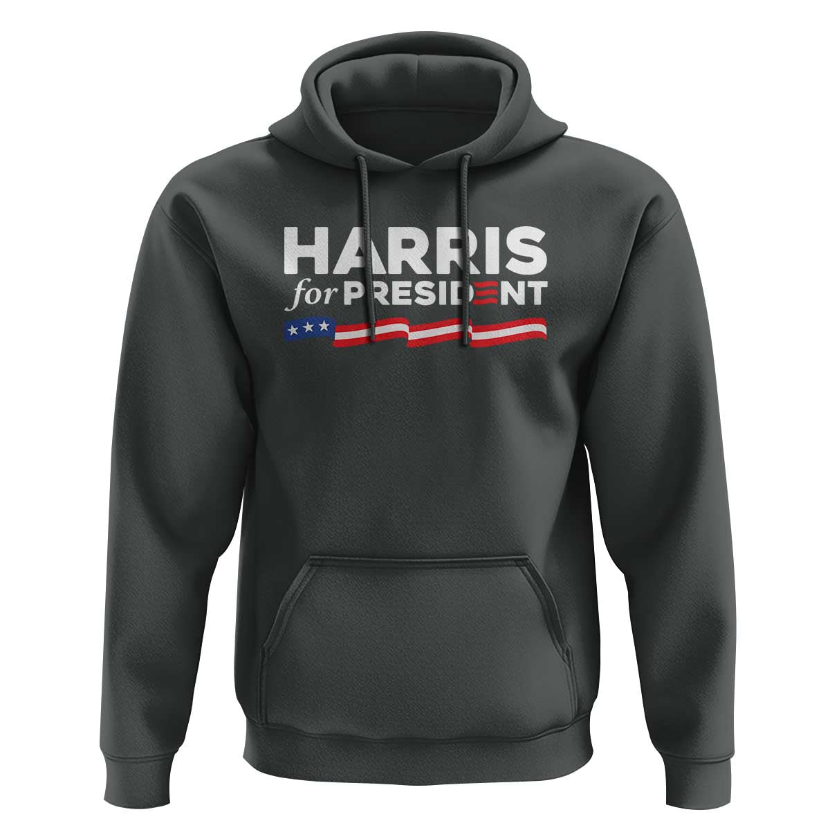 Harris For President Hoodie Election Campaign 2024 American Flag - Wonder Print Shop