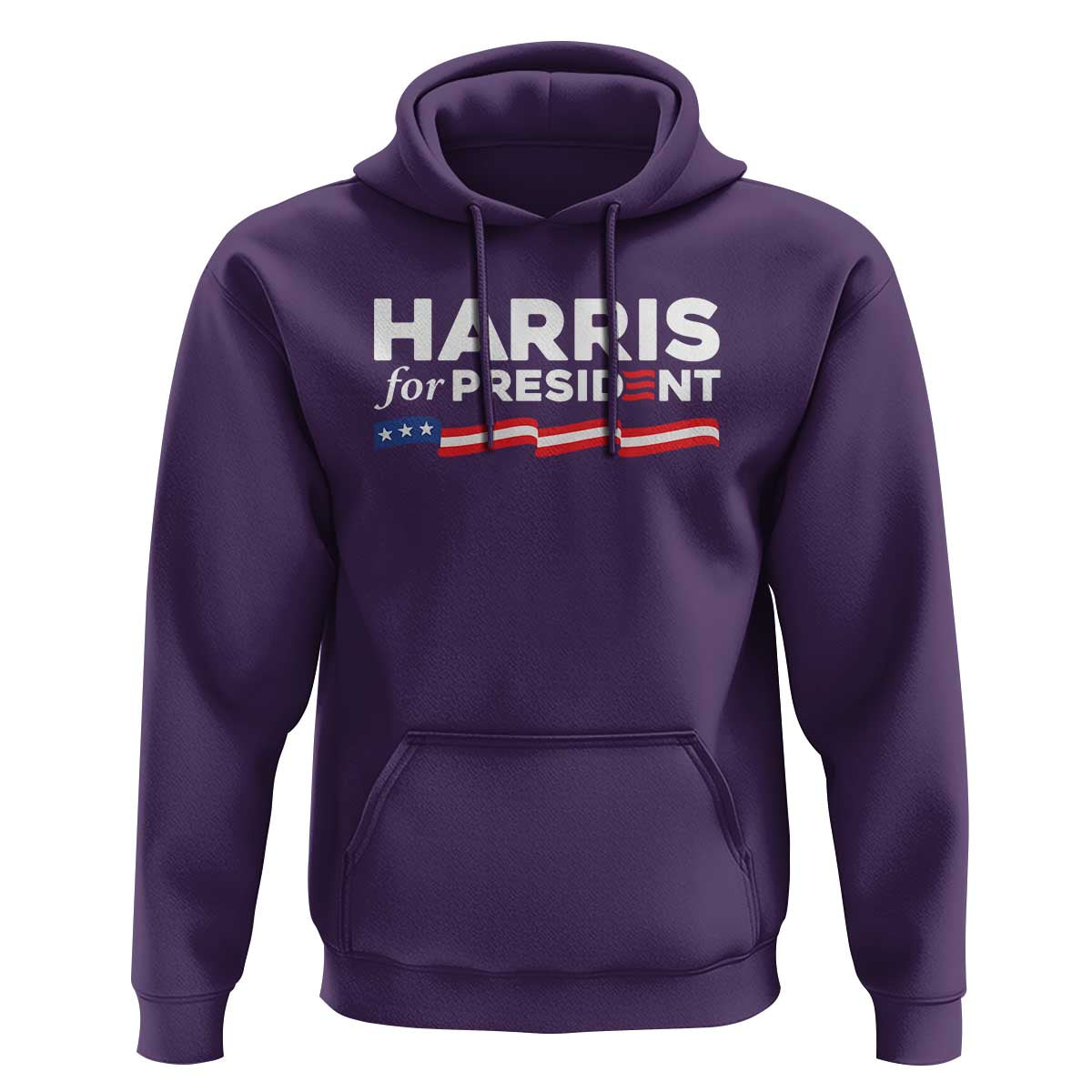 Harris For President Hoodie Election Campaign 2024 American Flag - Wonder Print Shop