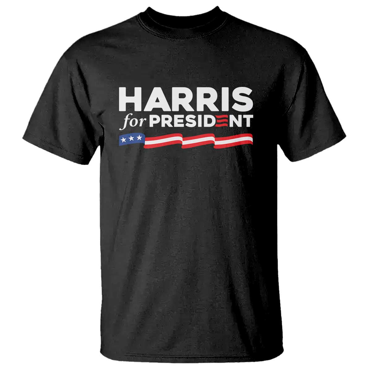 Harris For President T Shirt Election Campaign 2024 American Flag - Wonder Print Shop