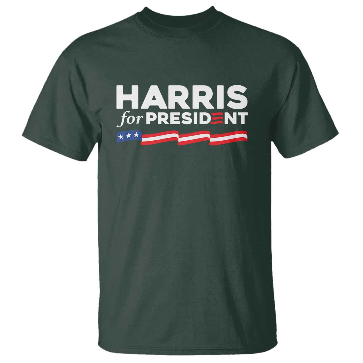 Harris For President T Shirt Election Campaign 2024 American Flag - Wonder Print Shop