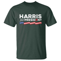 Harris For President T Shirt Election Campaign 2024 American Flag - Wonder Print Shop
