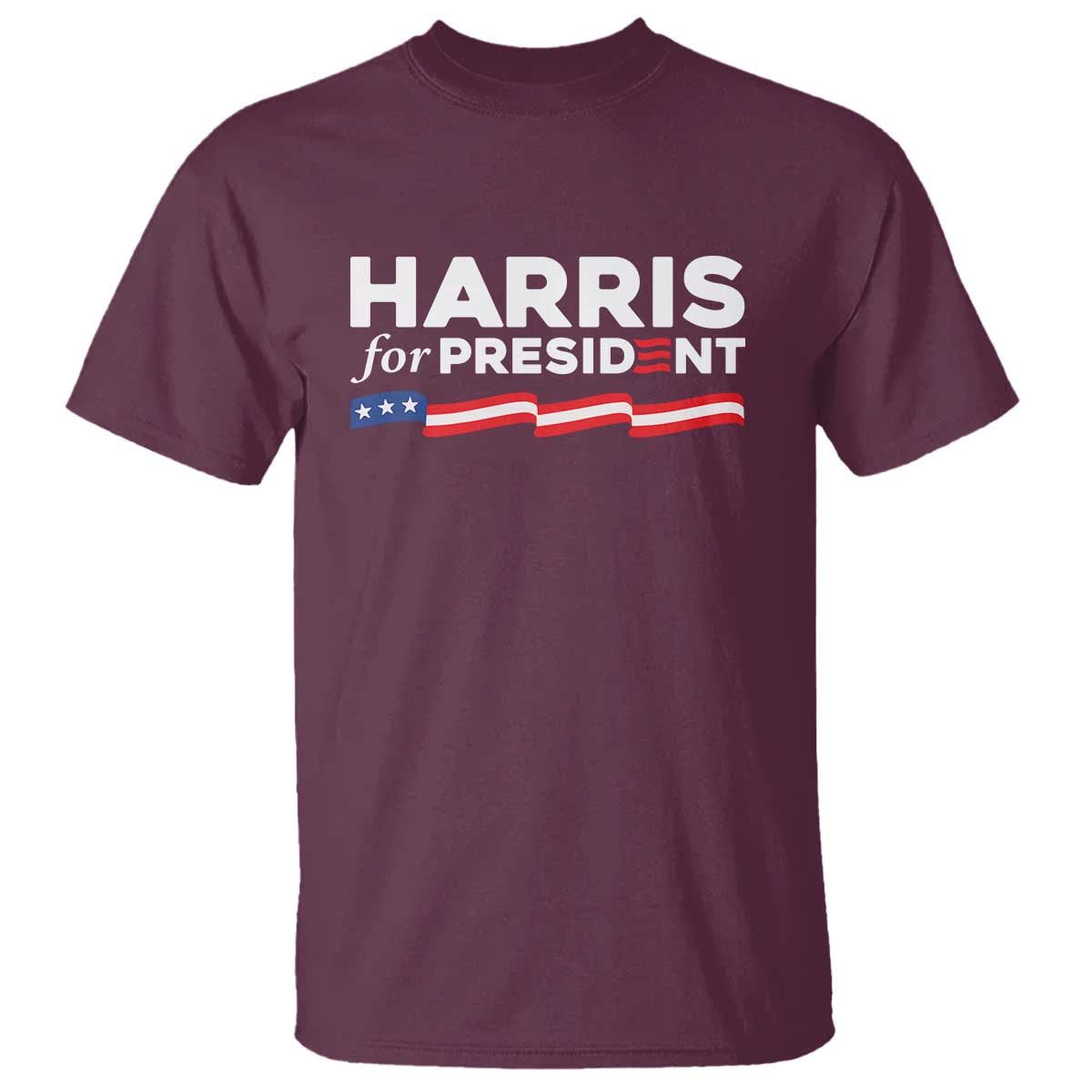 Harris For President T Shirt Election Campaign 2024 American Flag - Wonder Print Shop