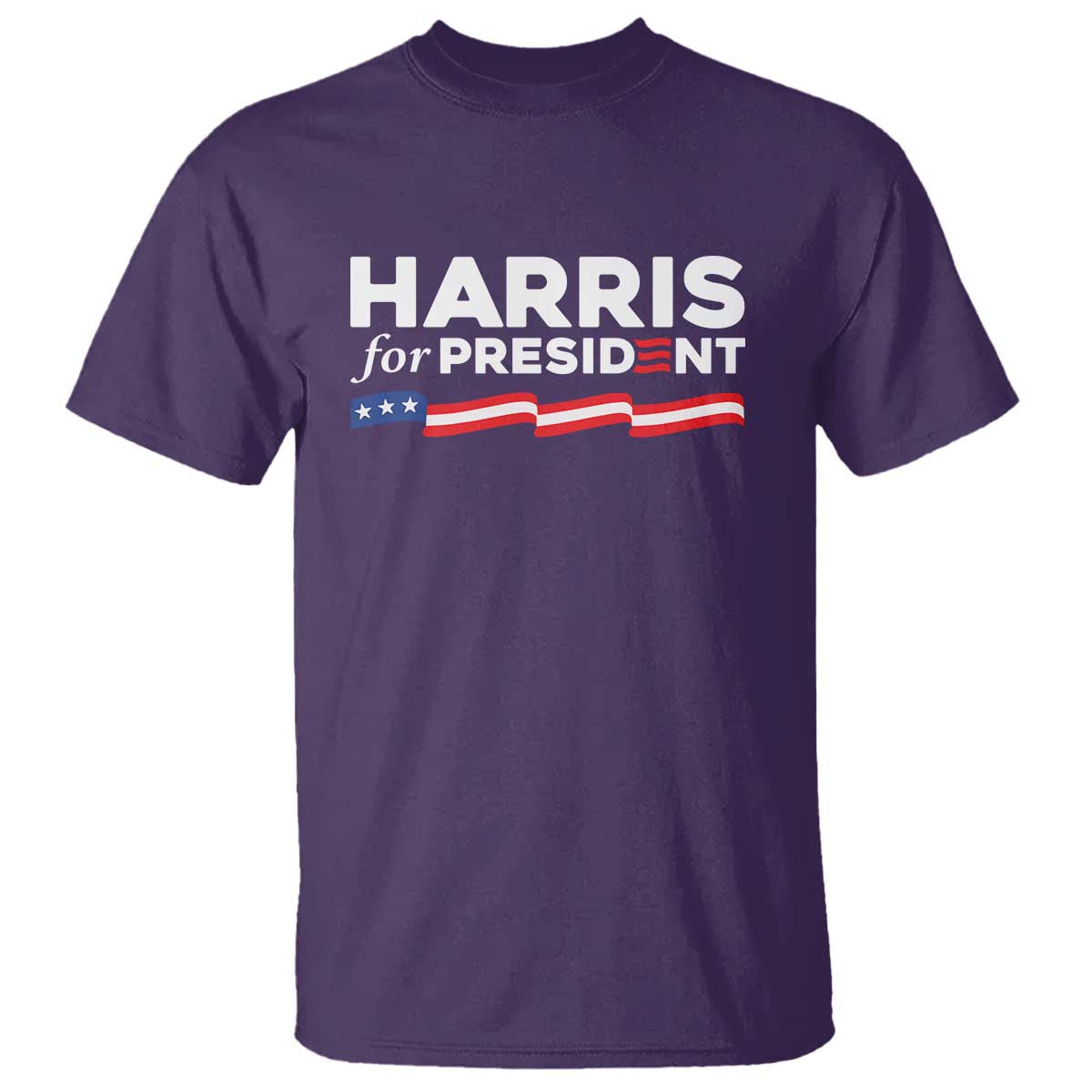 Harris For President T Shirt Election Campaign 2024 American Flag - Wonder Print Shop