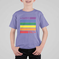 Harris Walz LGBT T Shirt For Kid Presidential Election 2024 Rainbow Flag - Wonder Print Shop