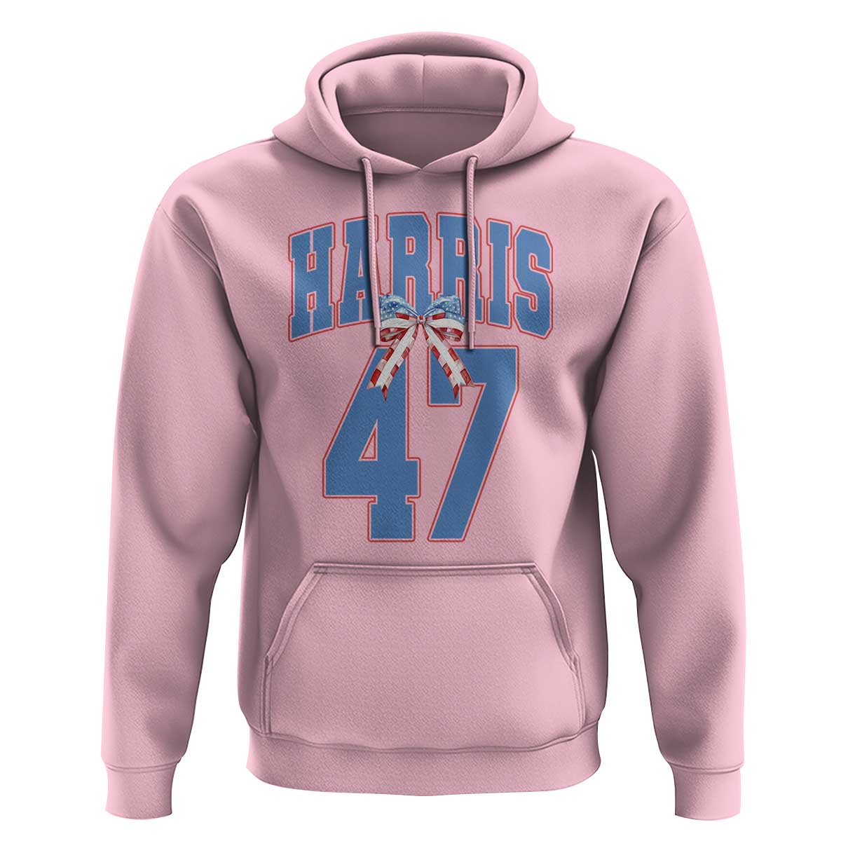 Harris 47 Hoodie 47th President USA America Bow Coquette Aesthetic - Wonder Print Shop