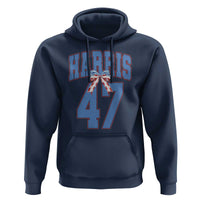 Harris 47 Hoodie 47th President USA America Bow Coquette Aesthetic - Wonder Print Shop